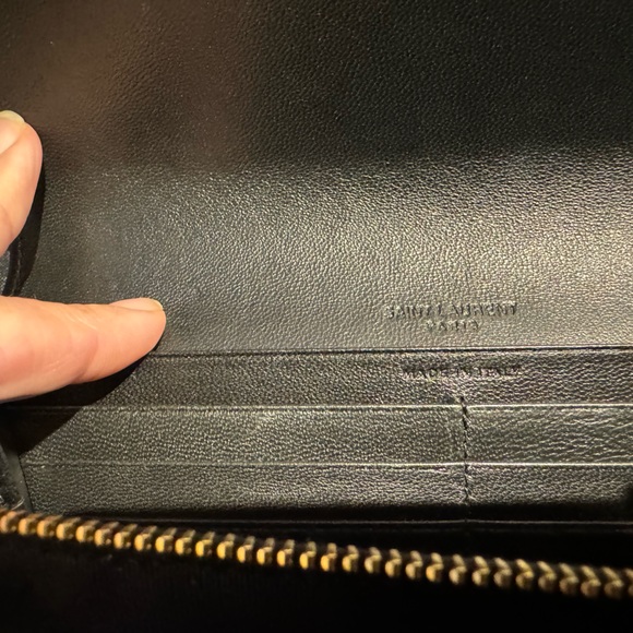 Saint Laurent Flap Quilted Lambskin Wallet Black - Picture 4 of 6